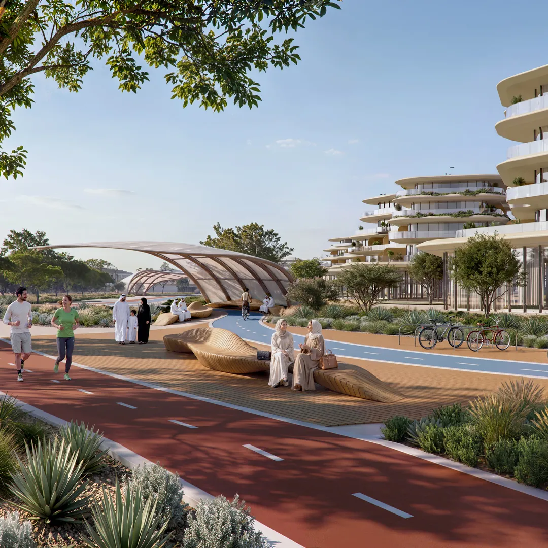 Wadeem Gardens by Modon: Running and cycling promenade